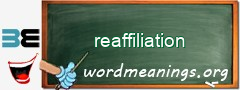 WordMeaning blackboard for reaffiliation
